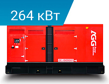 Дизельный генератор AGG POWER S360E5 в кожухе
